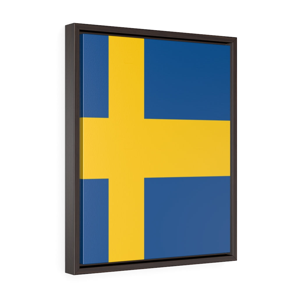 SWEDEN  Vertical Framed Premium Gallery Wrap Canvas