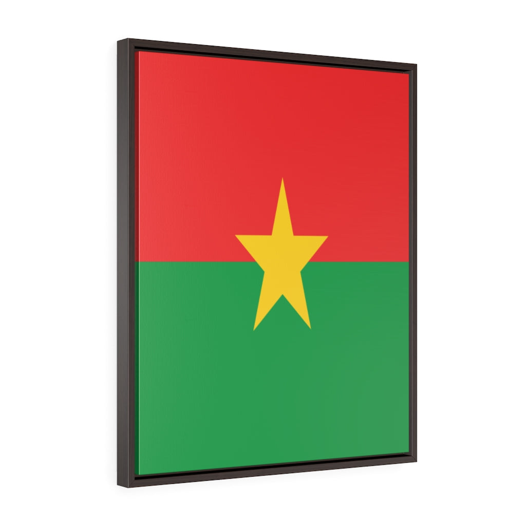 BURKINA FASO Vertical Framed Premium Gallery Wrap Canvas