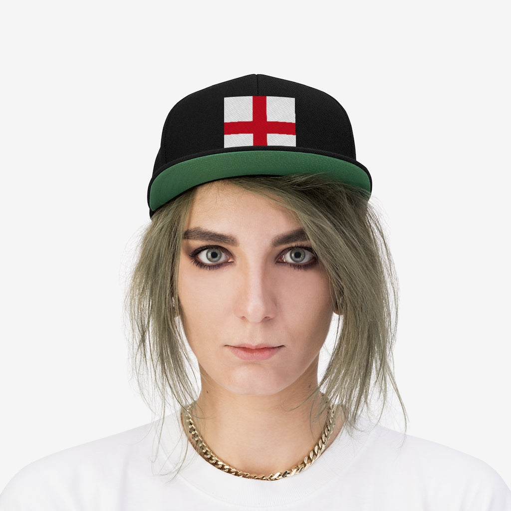 England  Unisex Flat Bill Hat