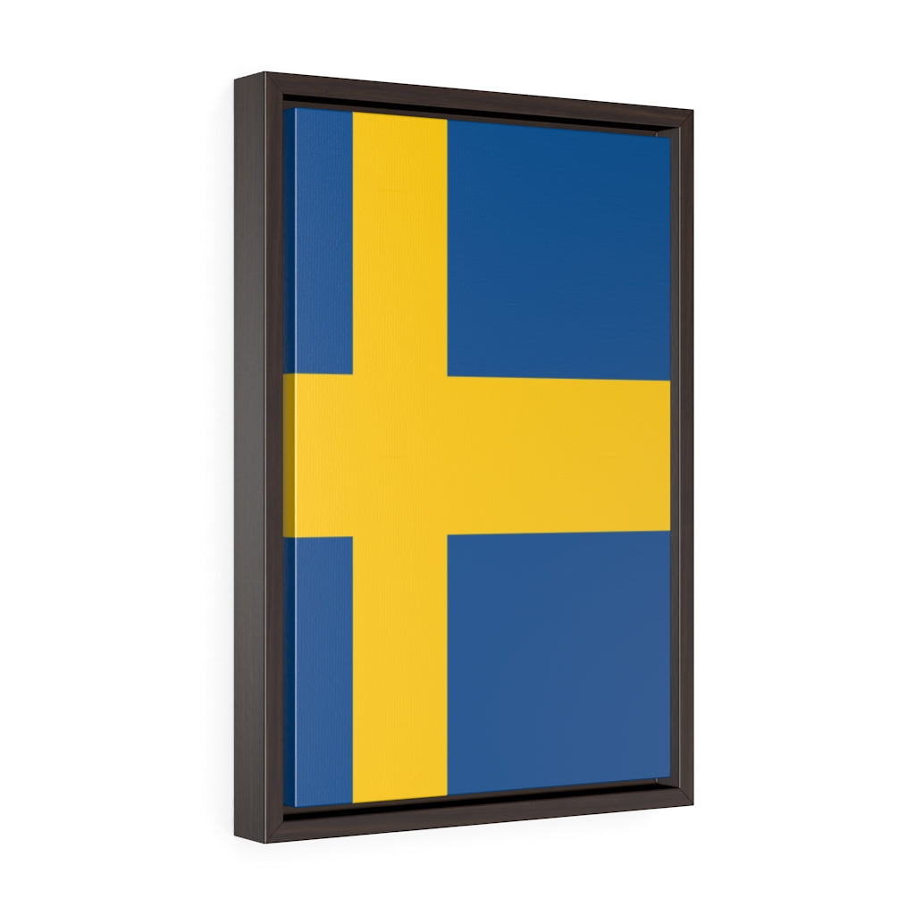 SWEDEN  Vertical Framed Premium Gallery Wrap Canvas