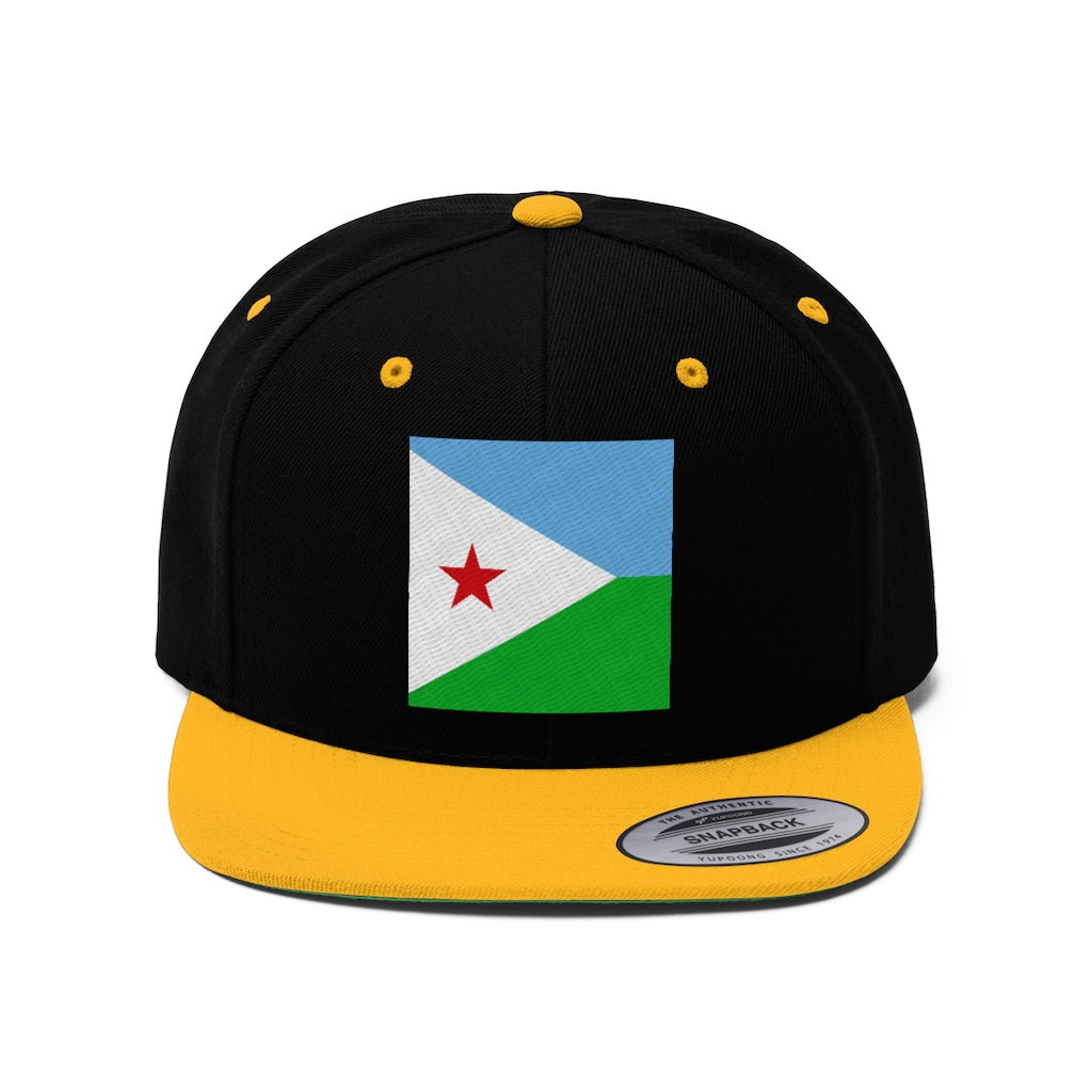 DJIBOUTI Unisex Flat Bill Hat