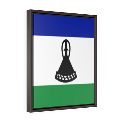 LESOTHO Vertical Framed Premium Gallery Wrap Canvas