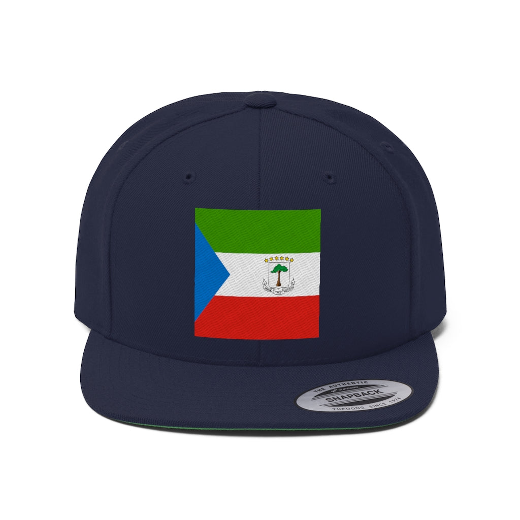 EQUATORIAL GUINEA Unisex Flat Bill Hat