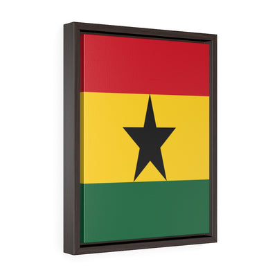 GHANA Vertical Framed Premium Gallery Wrap Canvas