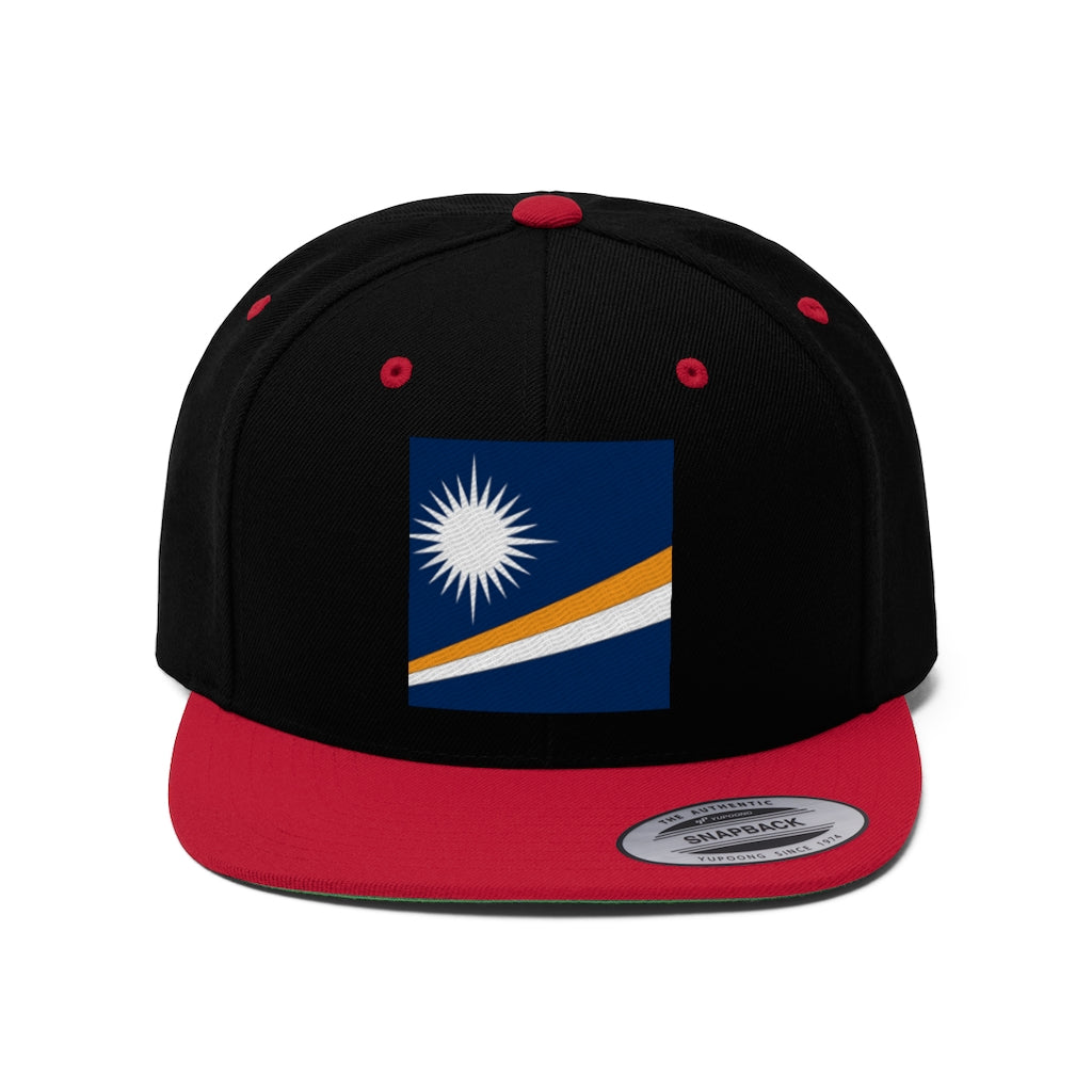 MARSHALL ISLANDS Unisex Flat Bill Hat