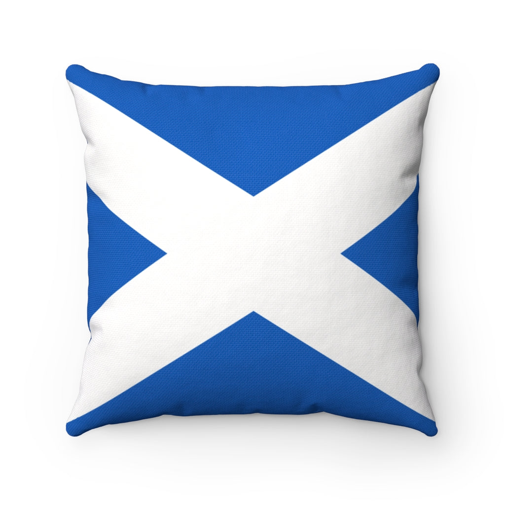 Scotland flag Spun Polyester Square Pillow