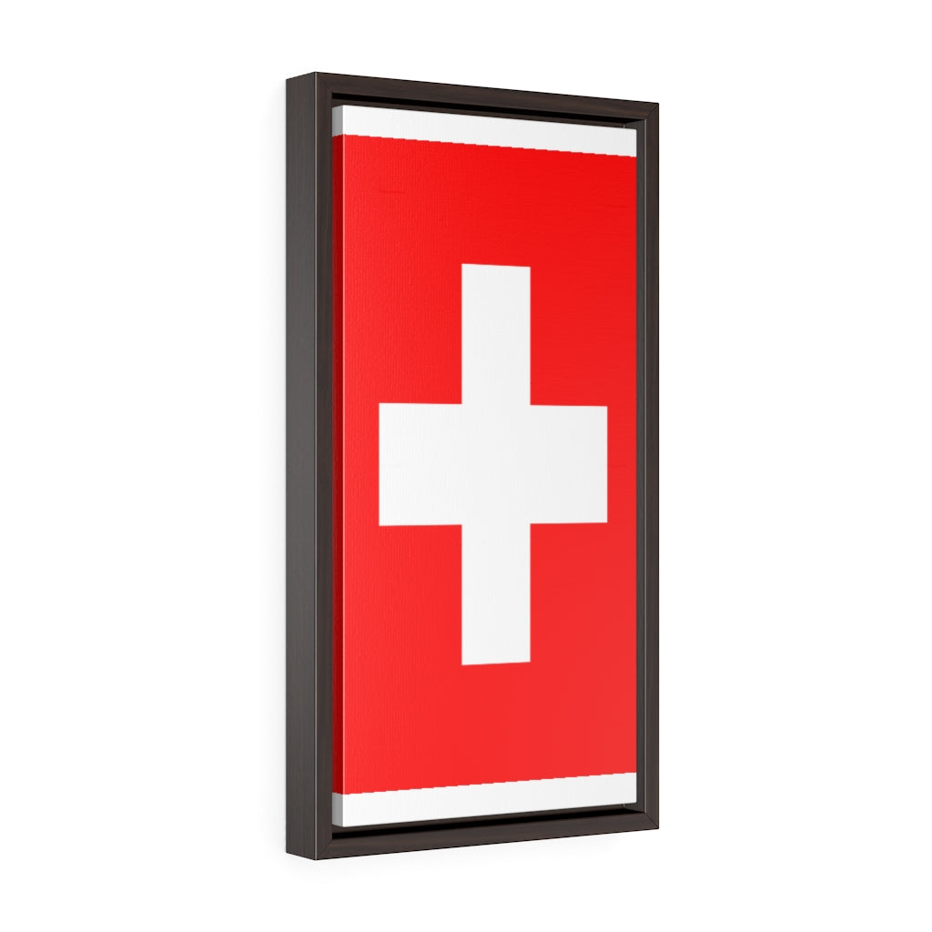 SWITZERLAND Vertical Framed Premium Gallery Wrap Canvas