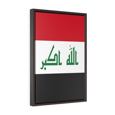 IRAQ Vertical Framed Premium Gallery Wrap Canvas