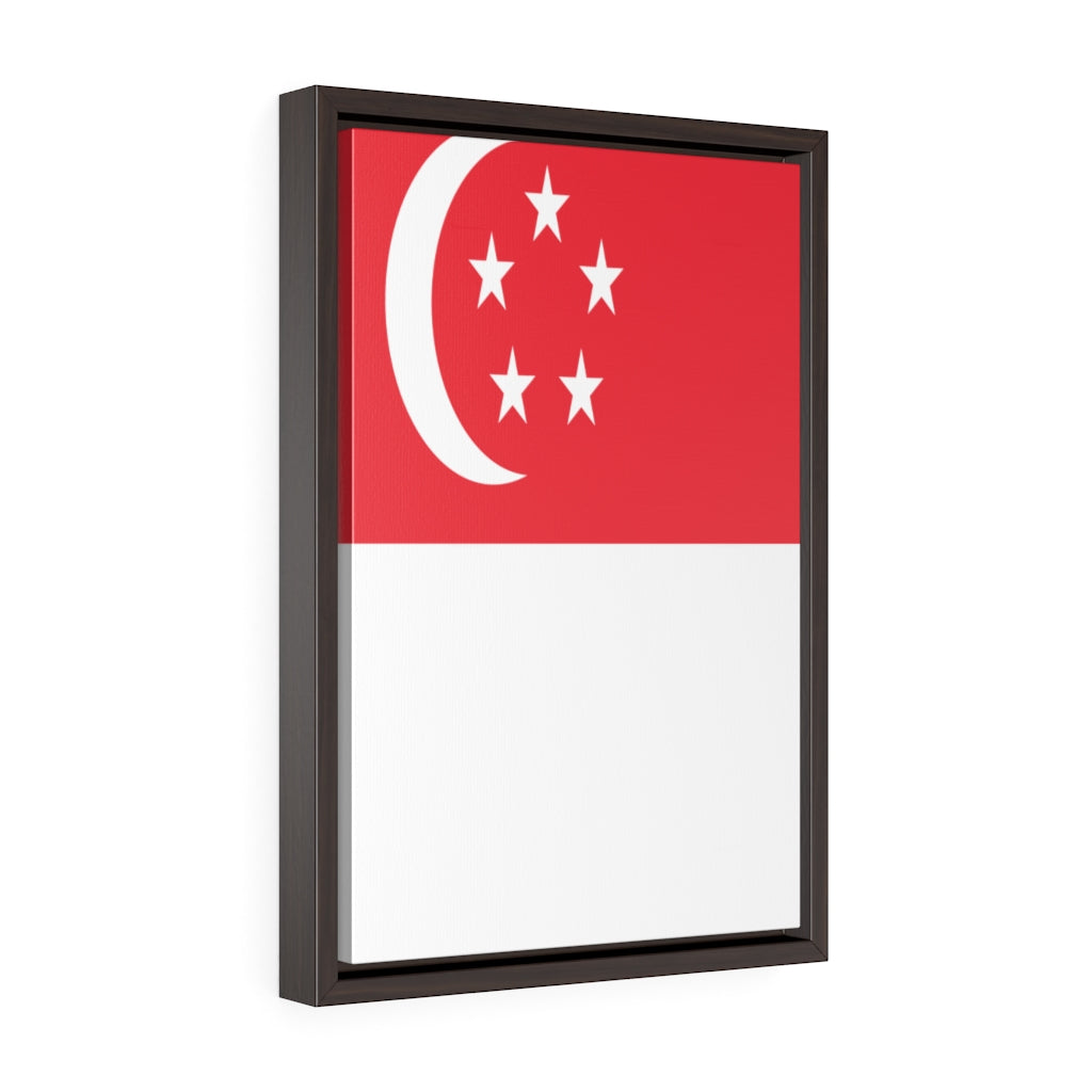 SINGAPORE Vertical Framed Premium Gallery Wrap Canvas