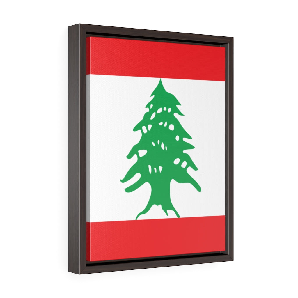 LEBANON Vertical Framed Premium Gallery Wrap Canvas