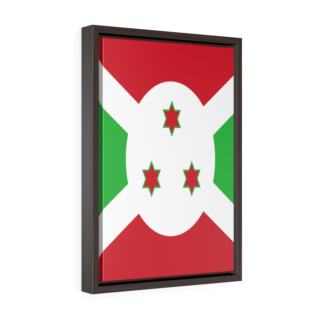 BURUNDI Vertical Framed Premium Gallery Wrap Canvas