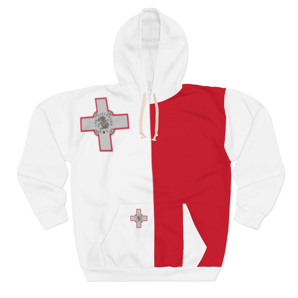 Malta AOP Unisex Pullover Hoodie