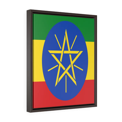 ETHIOPIA Vertical Framed Premium Gallery Wrap Canvas