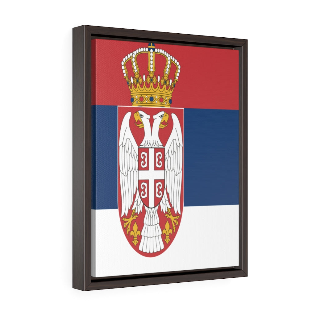 SERBIA Vertical Framed Premium Gallery Wrap Canvas