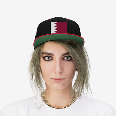 QATAR Unisex Flat Bill Hat