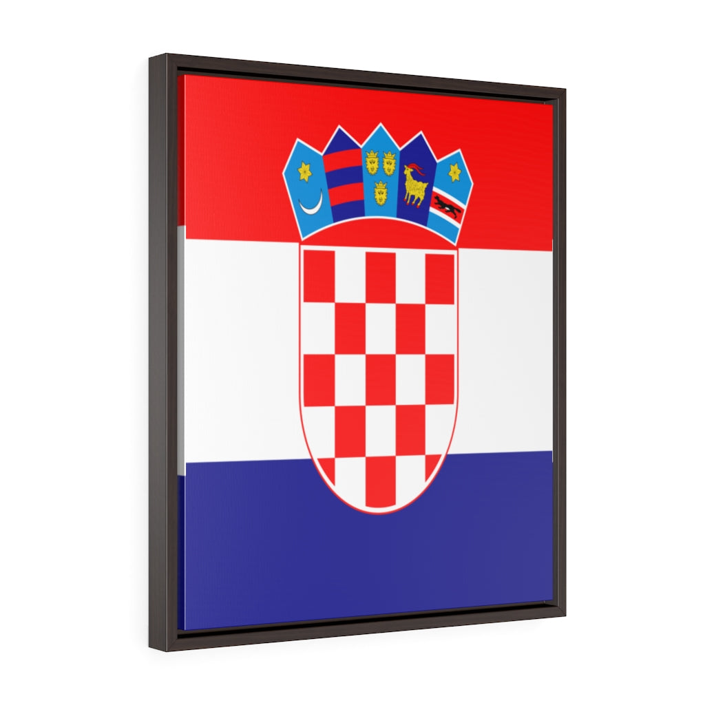 CROATIA Vertical Framed Premium Gallery Wrap Canvas