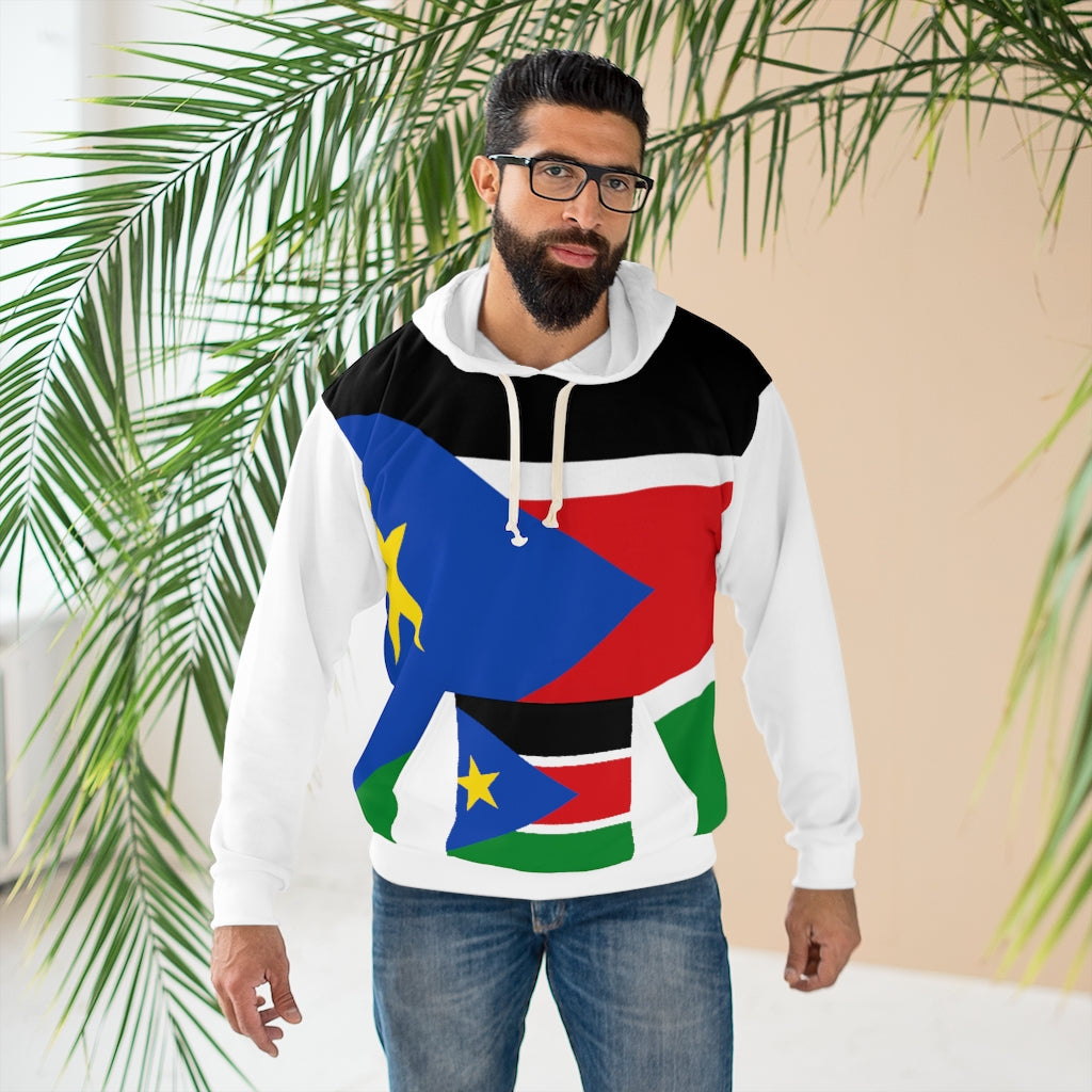 SOUTH SUDAN AOP Unisex Pullover Hoodie