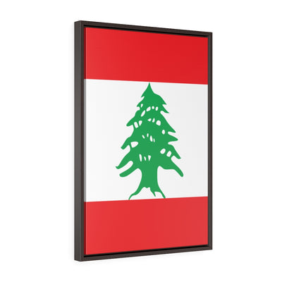 LEBANON Vertical Framed Premium Gallery Wrap Canvas