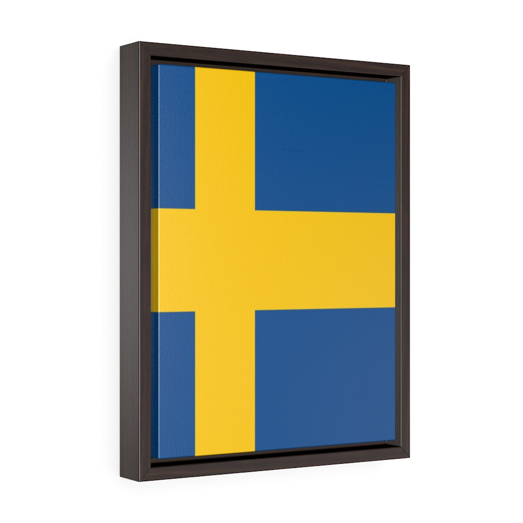 SWEDEN  Vertical Framed Premium Gallery Wrap Canvas