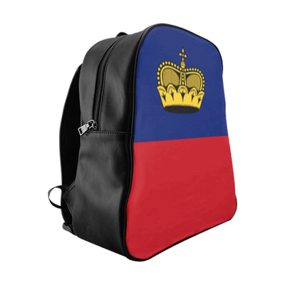 LIECHTENSTEIN FLAG School Backpack