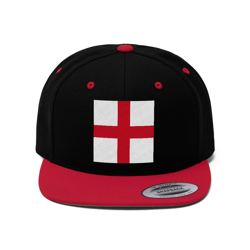 England  Unisex Flat Bill Hat