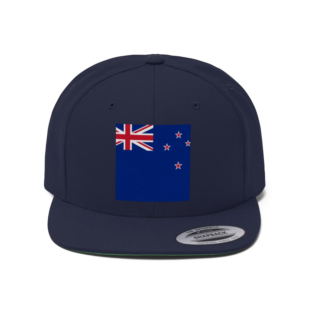 NEW ZEALAND Unisex Flat Bill Hat