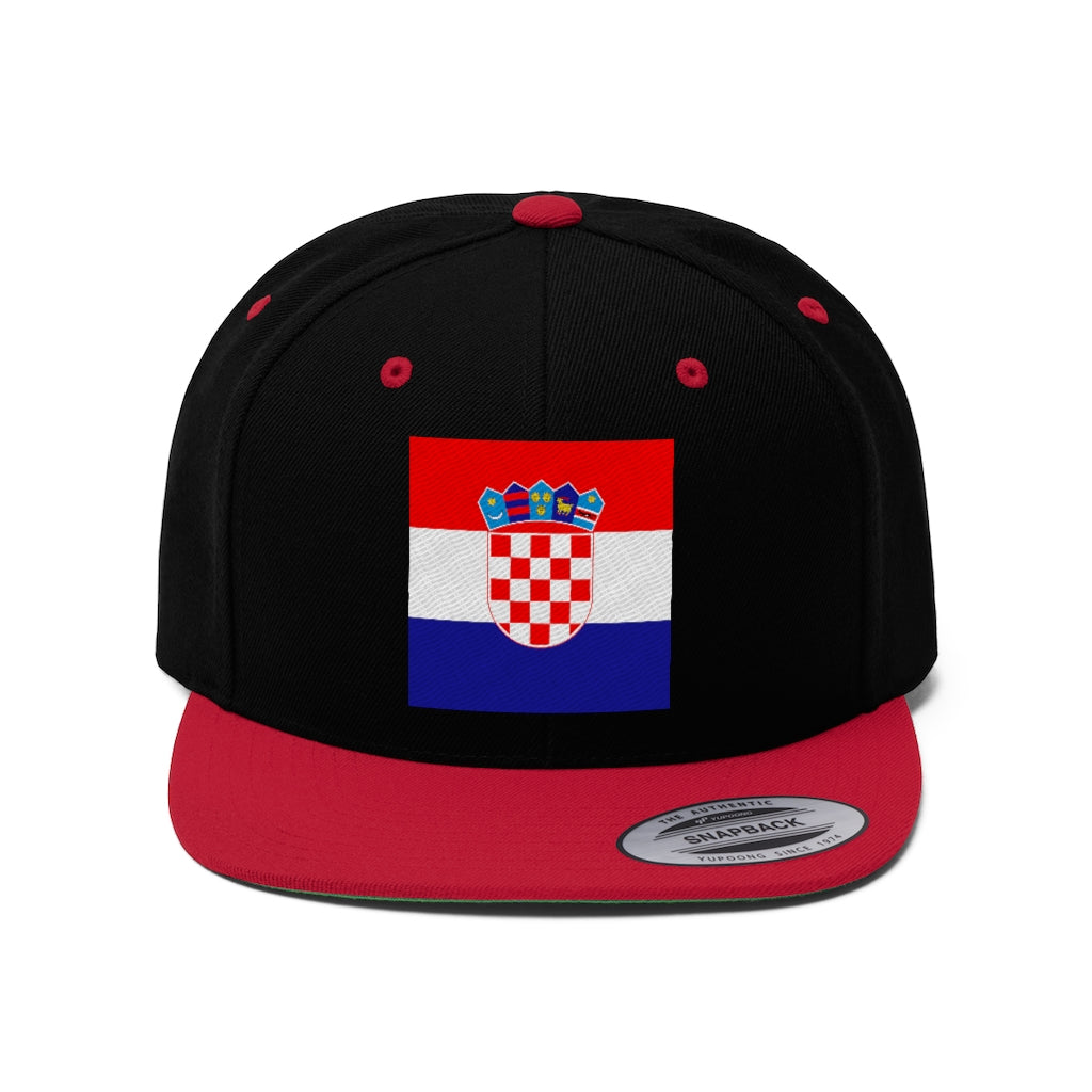 CROATIA Unisex Flat Bill Hat