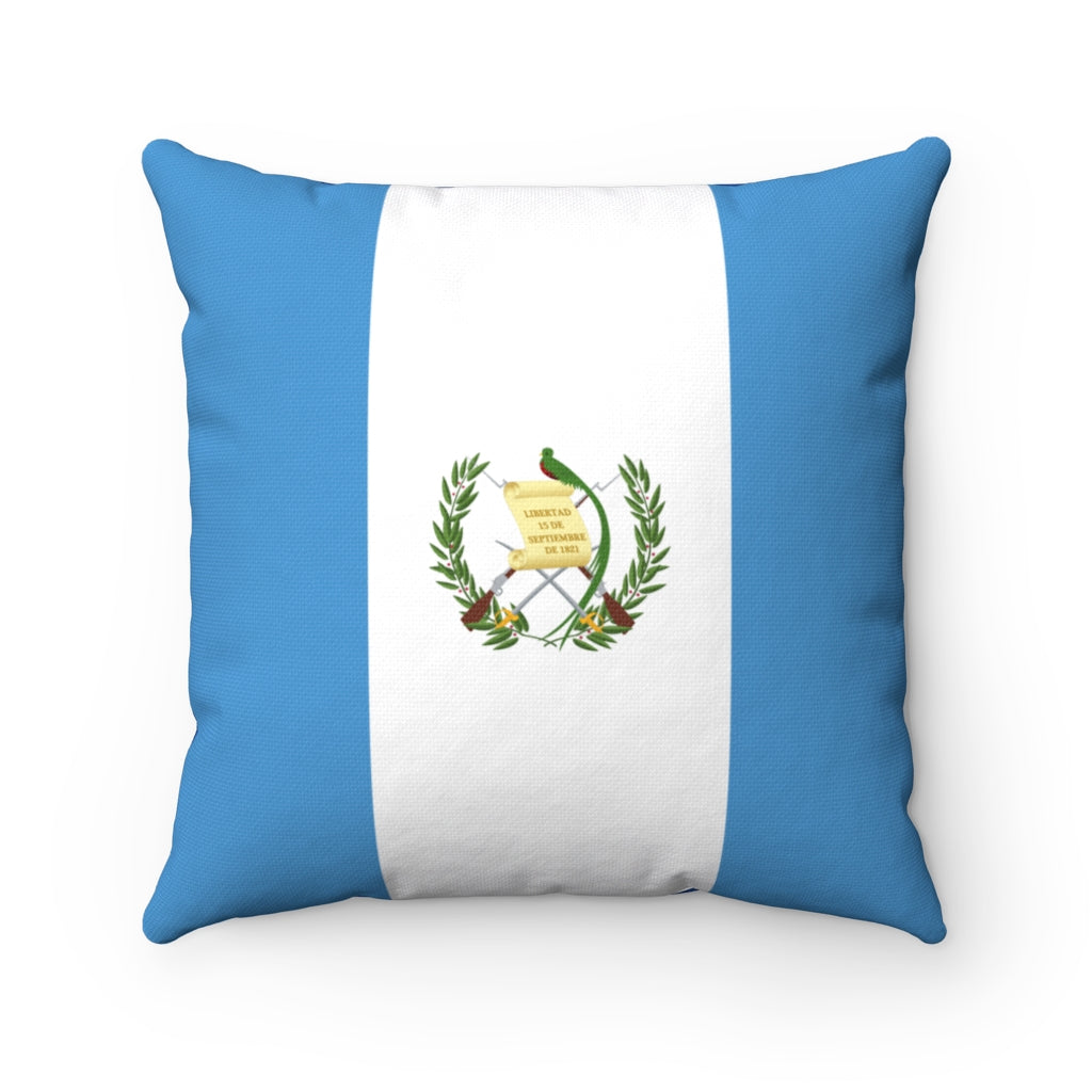 Guatemala flag Spun Polyester Square Pillow