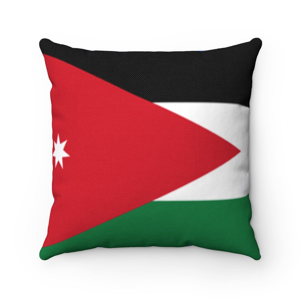 Jordan flag Spun Polyester Square Pillow