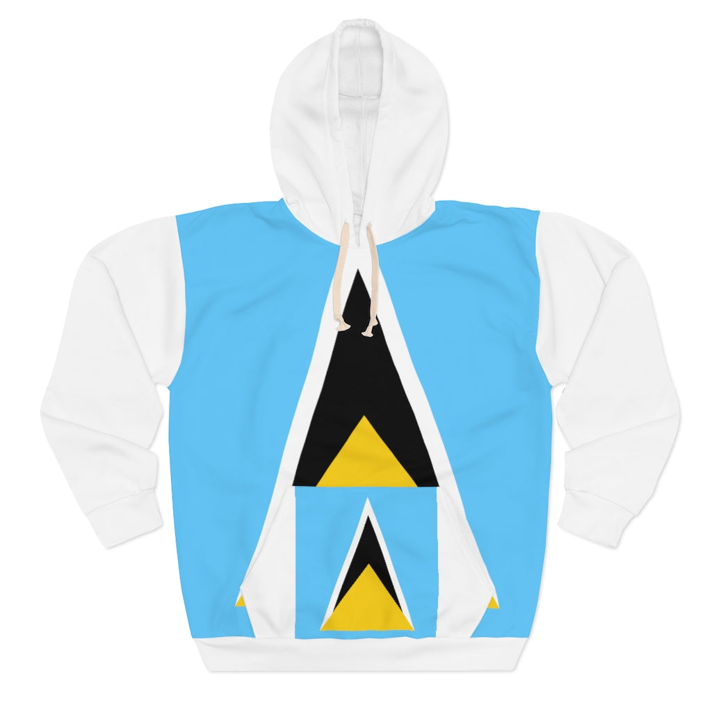 SAINT LUCIA AOP Unisex Pullover Hoodie