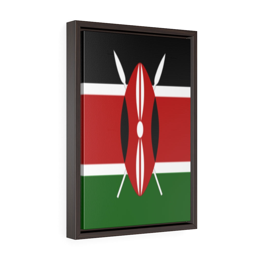 KENYA Vertical Framed Premium Gallery Wrap Canvas