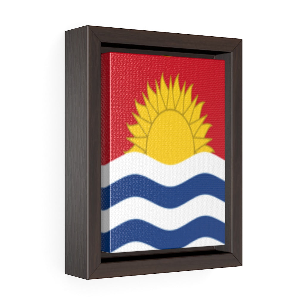 KIRIBATI Vertical Framed Premium Gallery Wrap Canvas