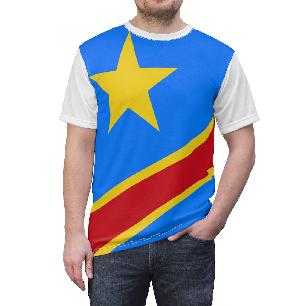 Congo democratic republic Unisex AOP Cut & Sew Tee