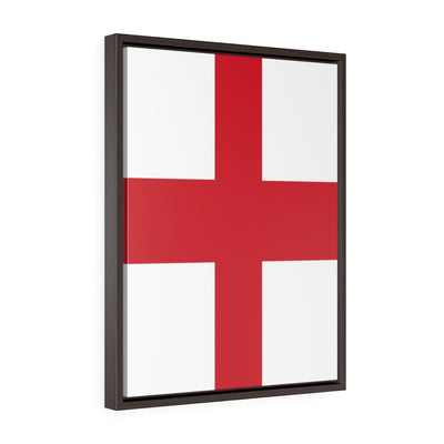 England Vertical Framed Premium Gallery Wrap Canvas