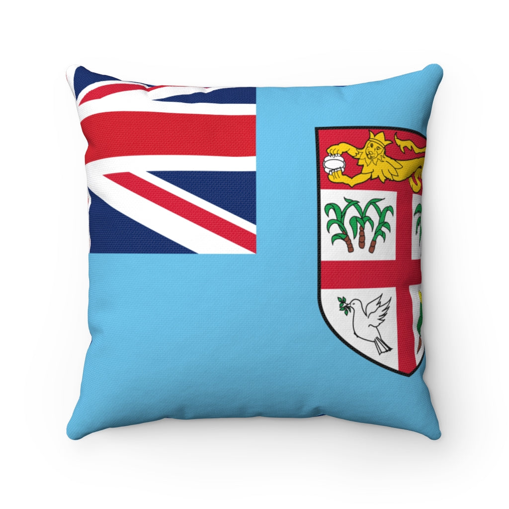 Fji flag Spun Polyester Square Pillow