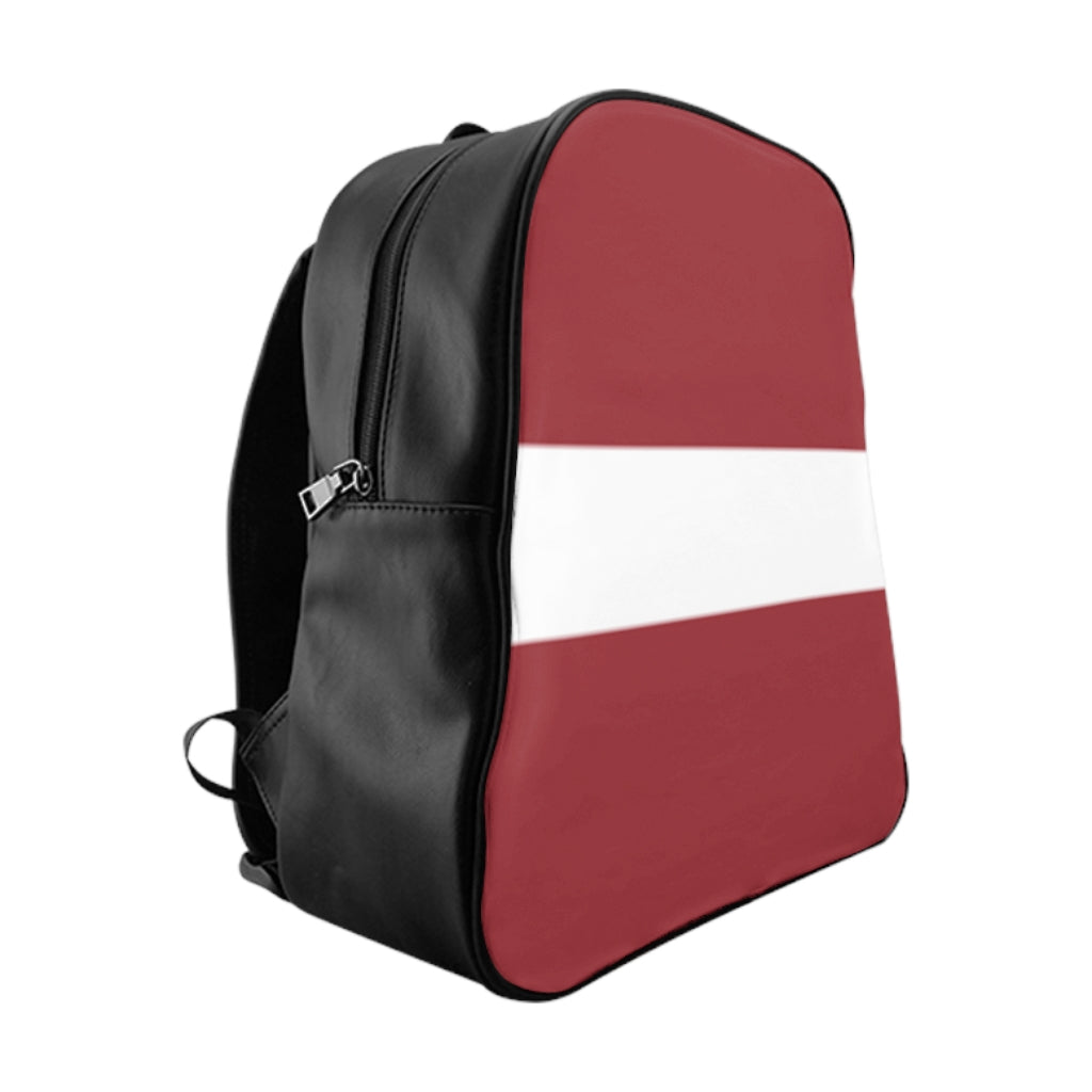 LATVIA FLAG School Backpack