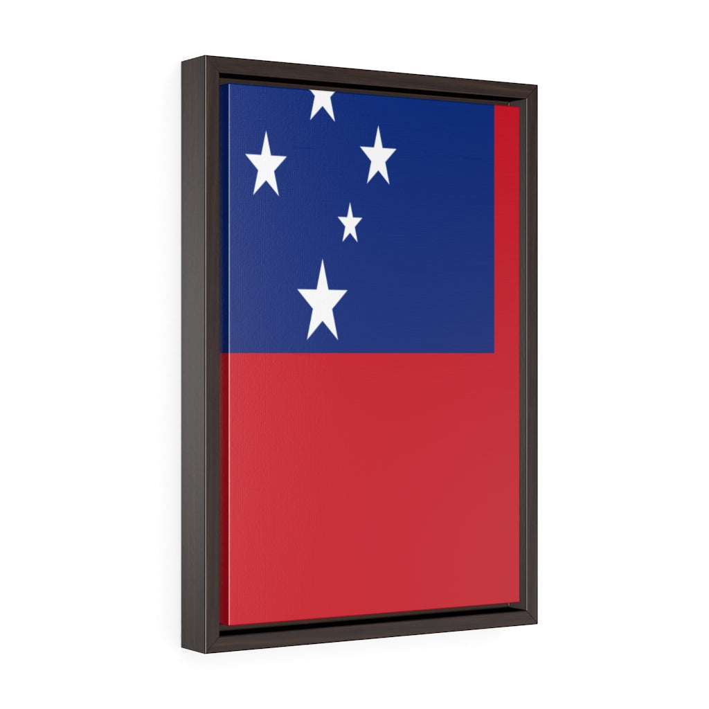 SAMOA Vertical Framed Premium Gallery Wrap Canvas