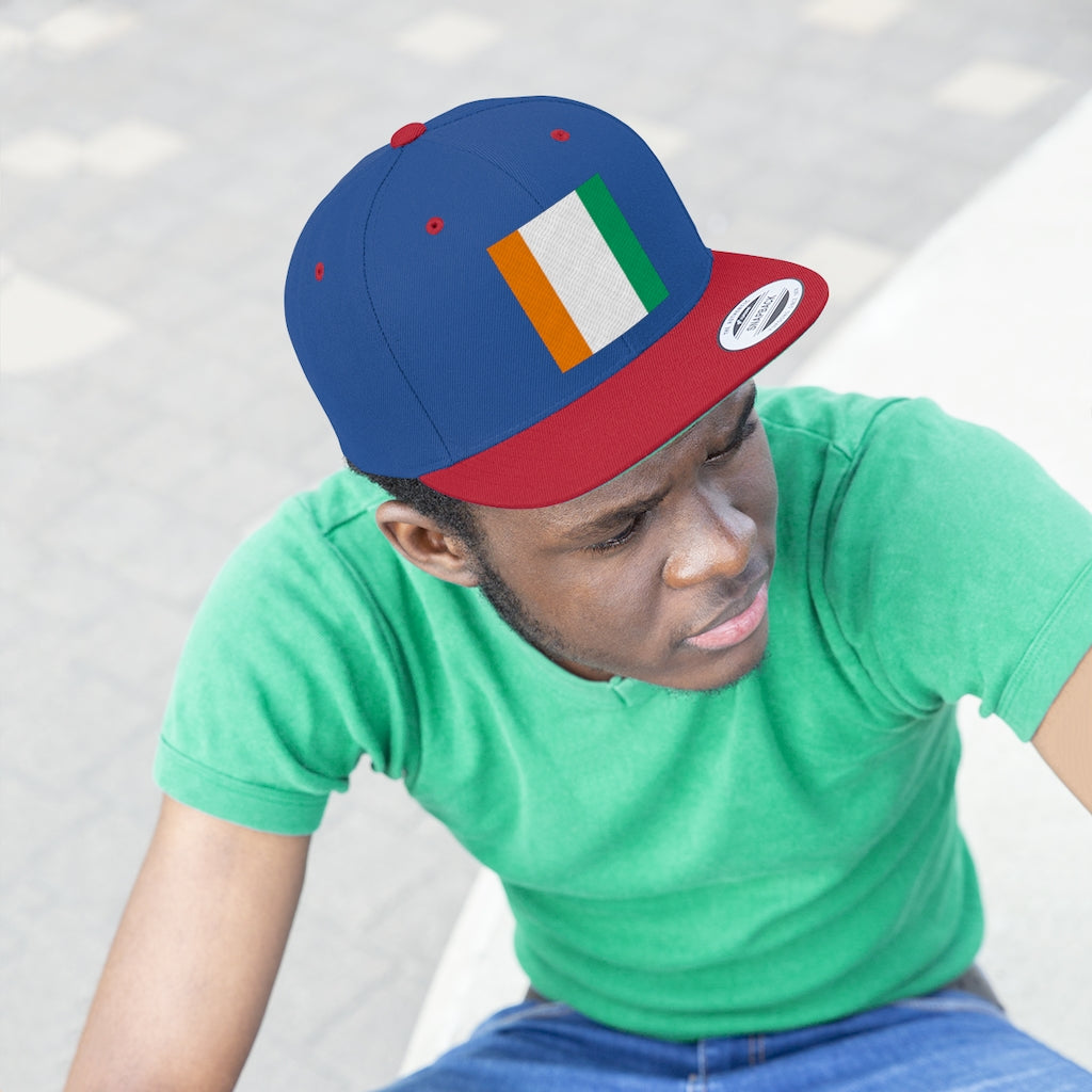 COTE D'IVOIRE Unisex Flat Bill Hat