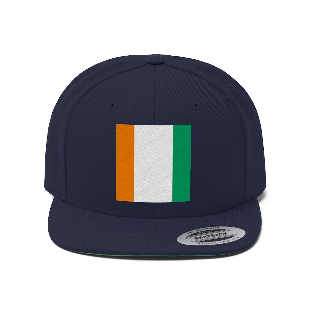 COTE D'IVOIRE Unisex Flat Bill Hat