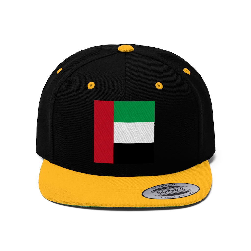 UNITED ARAB EMIRATES Unisex Flat Bill Hat