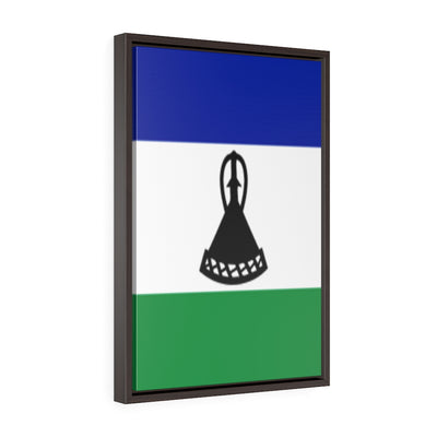 LESOTHO Vertical Framed Premium Gallery Wrap Canvas