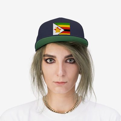 ZIMBABWE Unisex Flat Bill Hat