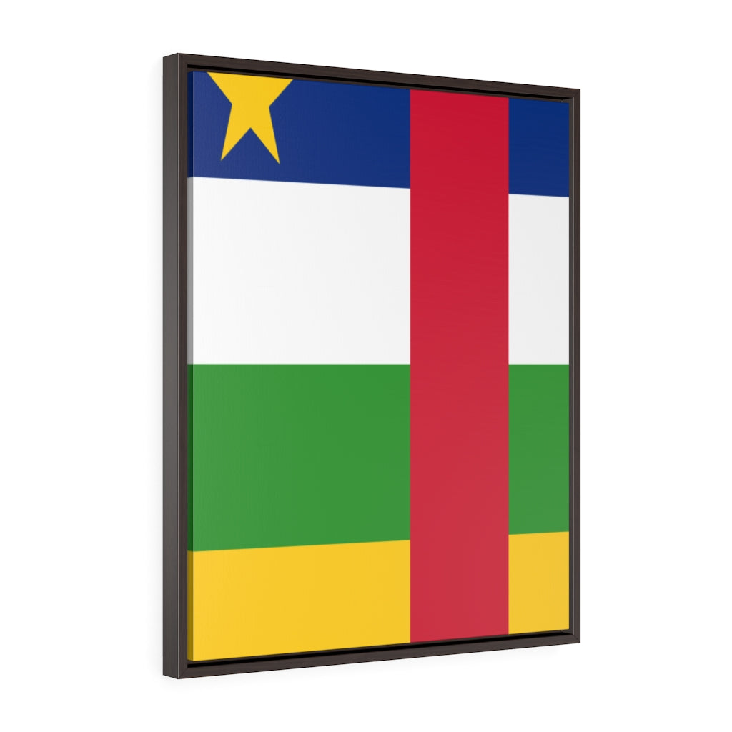 CENTRAL AFRICAN REPUBLIC Vertical Framed Premium Gallery Wrap Canvas