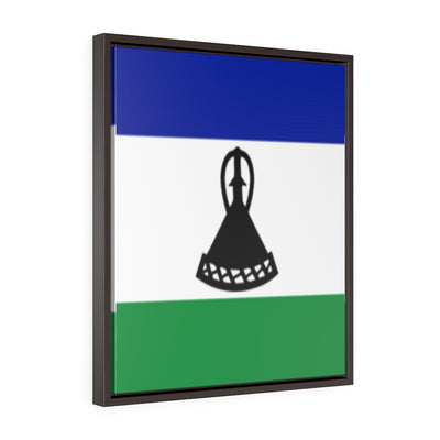 LESOTHO Vertical Framed Premium Gallery Wrap Canvas