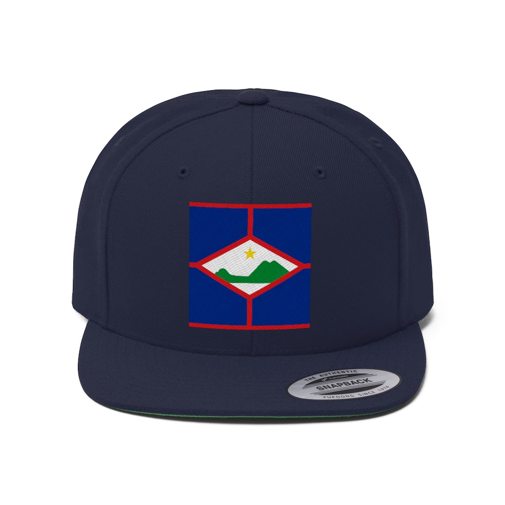 ST. EUSTATIUS Unisex Flat Bill Hat