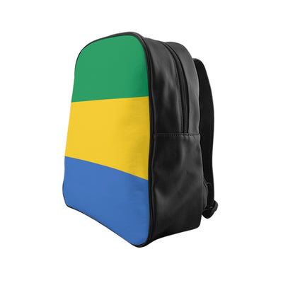 GABON FLAG School Backpack