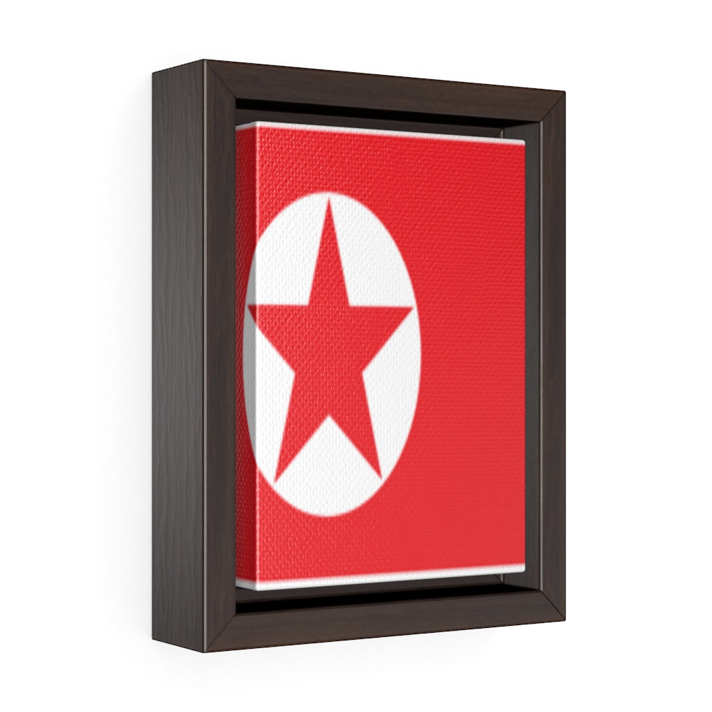 NORTH KOREA Vertical Framed Premium Gallery Wrap Canvas