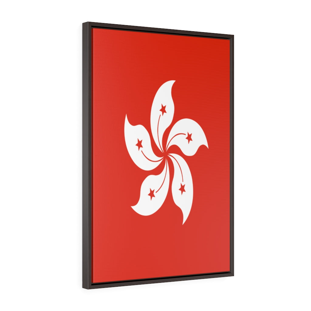 HONG KONG Vertical Framed Premium Gallery Wrap Canvas