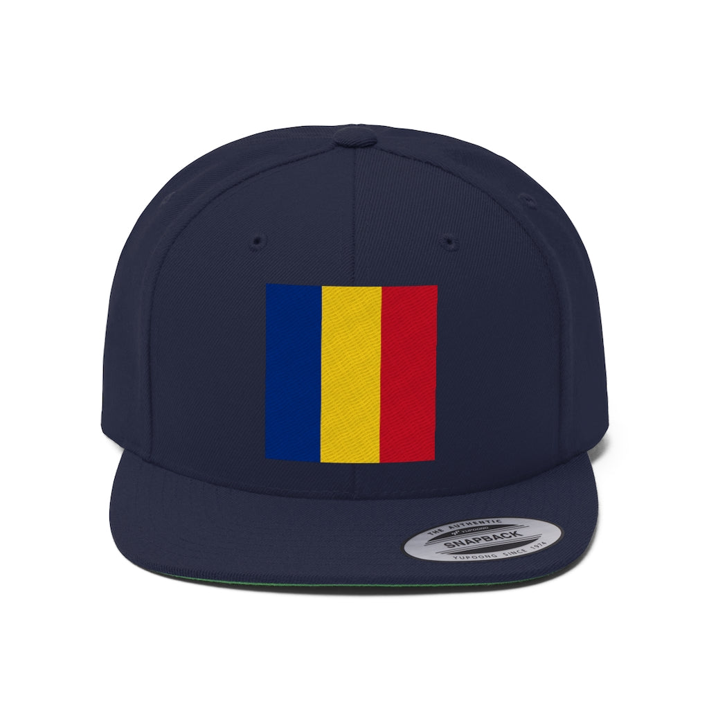 ROMANIA Unisex Flat Bill Hat