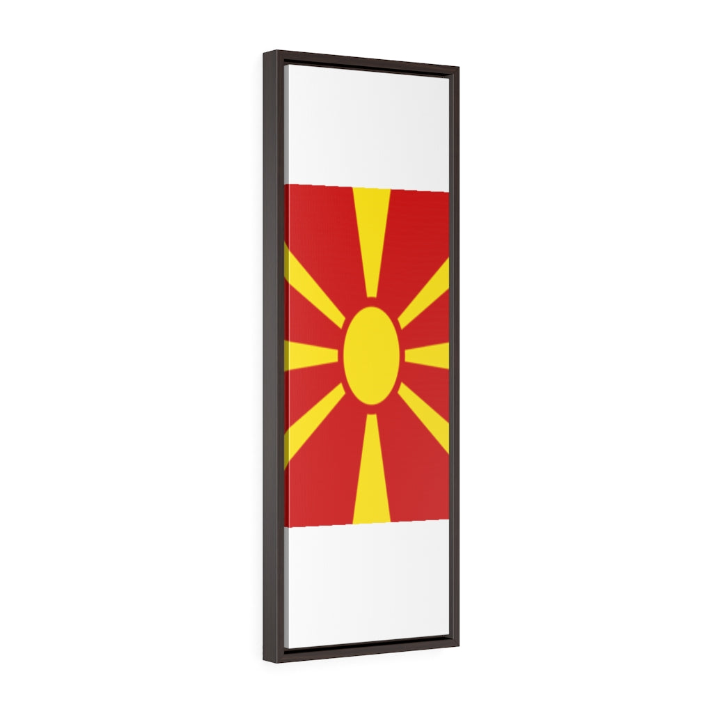 MACEDONIA Vertical Framed Premium Gallery Wrap Canvas